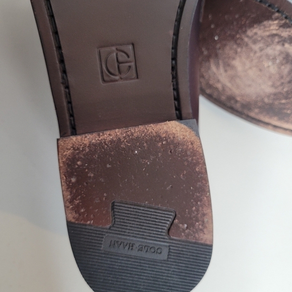 Cole Haan Men's Burgandy Pinch Tassel Loafers - Size 9.5 D - Picture 13 of 14